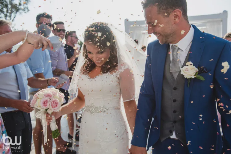 Getting married in Santorini