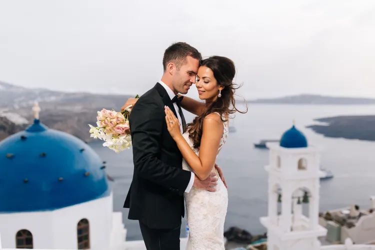 Wedding venue in Santorini with accommodation