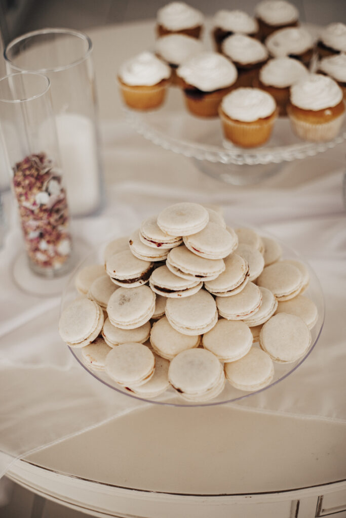 macarons at Le Ciel wedding